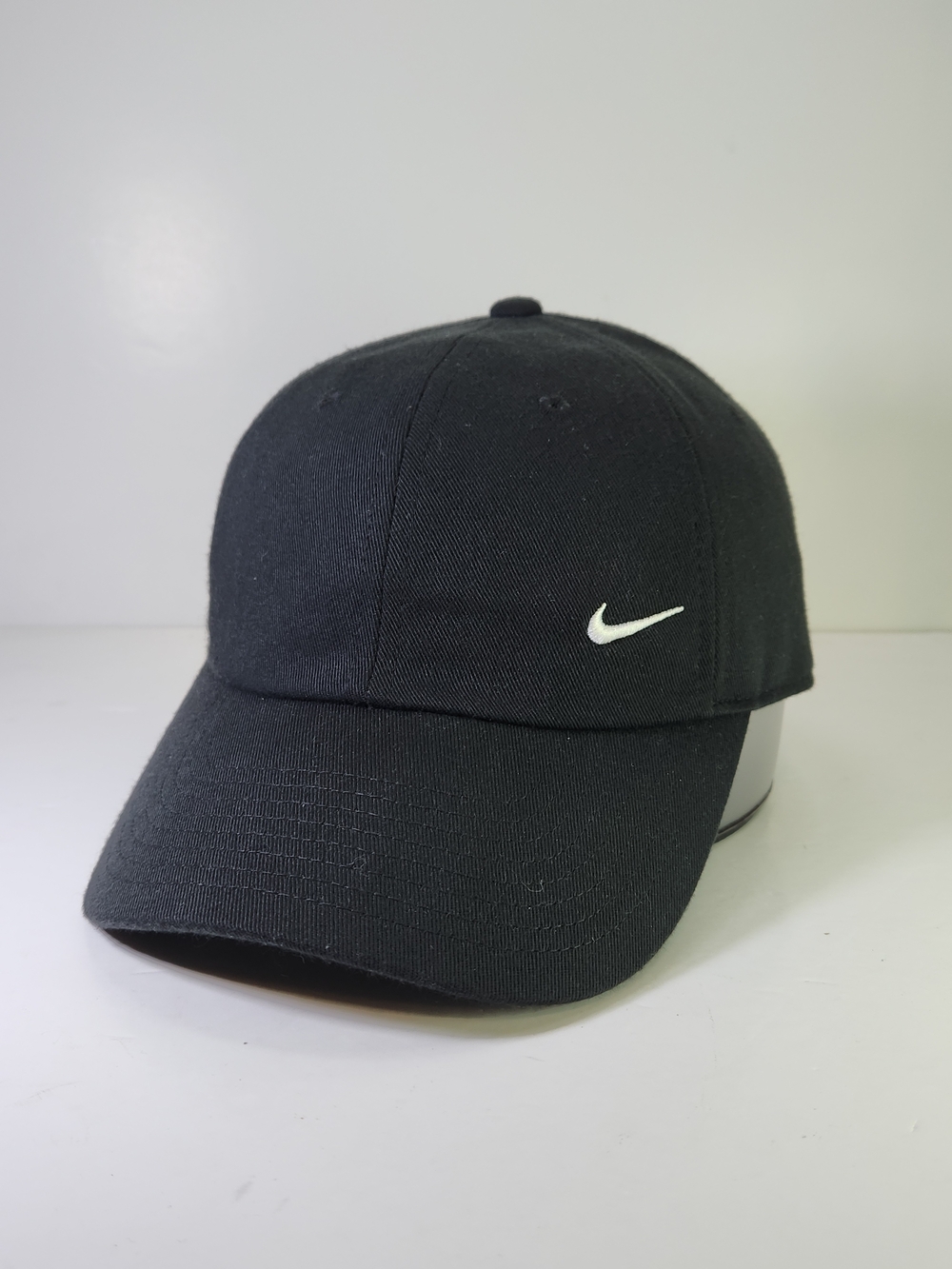 Nike Black Swoosh Baseball Cap. S/M Club Cap.